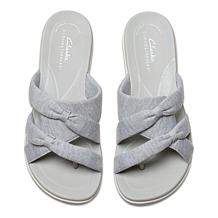 "As Is" Clarks Cloudsteppers BreezeRae Cam Slide Sandal