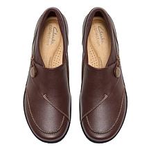 "As Is" Clarks Collection Cora Teresa Leather Slip-On Shoe