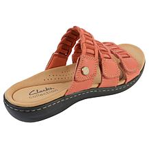 "As Is" Clarks Collection Laurieann Hope Heritage Casual Flat Sandals