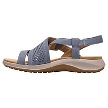 "As Is" Clarks Collection Maelynn Gem Metal Stud Strappy Sandal