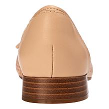 "As Is" Clarks Collection Natalyn Step Slip-On Leather Dress Shoe