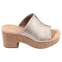 "As Is" Clarks Collection Nerisa Vine Nubuck Wedge Sandal