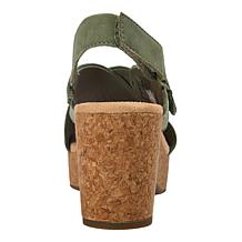 "As Is" Clarks Collection Nerisa West Slingback Wedge Sandals