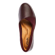 "As Is" Clarks Collection Suttyn Walk Leather Slip-On