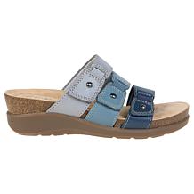 "As Is" Clarks Colltn Calenne Lily Heritage Casual Leathr Wedge Sandal