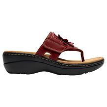 "As Is" Clarks Merliah2 Kyla Flower Wedge Sandal