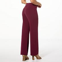 "As Is" Colleen Lopez Crepe Knit Pull-On Bootcut Pant