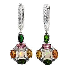 "As Is" Colleen Lopez Exotic Gemstone and Opal Drop Earrings