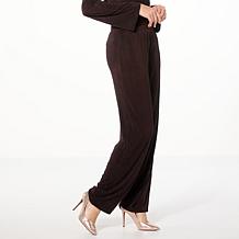 "As Is" Colleen Lopez Metallic Knit Pull-On Pant