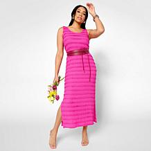 "As Is" Colleen Lopez Ruffle Fabric Tank Dress