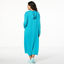 "As Is" Comfort Code Brushed Ultra Knit Hooded Maxi Lounger