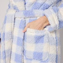 "As Is" Comfort Code Cozy Sherpa Knit Belted Robe