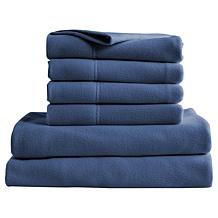 "As Is" Concierge Collection 6-Piece Fleece Sheet Set