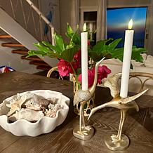 "As Is" Concierge Collection Crane Flameless Candles - Set of 2