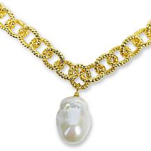 "As Is" Connie C. Carroll Jewlry Savannah Baroque Cultrd Pearl Ncklace