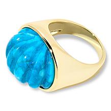 "As Is" Connie Craig Carroll Jewelry Julia Carved Gemstone Ring