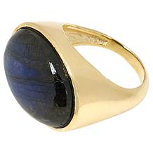 "As Is" Connie Craig Carroll Sloane Oval Gemstone Solitaire Ring