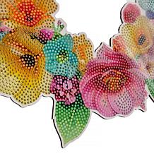 "As Is" Craft Buddy Crystal Art 14.5" Spring Wreath Kit