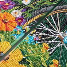 "As Is" Craft Buddy Crystal Art Bicycle Garden Canvas Triptych
