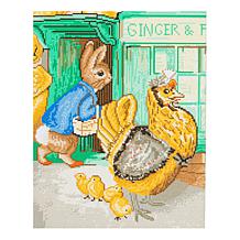 "As Is" Craft Buddy Crystal Art Peter Rabbit Characters 2pk Canvas Kit
