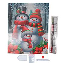 "As Is" Craft Buddy Crystal Art Set of 2 Framed Canvas Kits