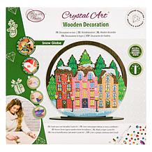 "As Is" Craft Buddy Crystal Art Snow Globe Wooden Decoration