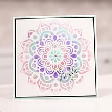 "As Is" Crafter's Companion Pearl Powder Stamp and Stencil Set