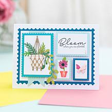 "As Is" Crafter's Companion Stitched Edge Nesting Die Stamp, Flag a...