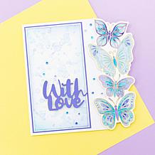 "As Is" Crafter's Companion Vertical Edge 3-piece Stamp and Die Set...