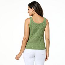 "As Is" Democracy Crochet Tank Top