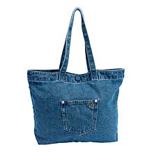 "As Is" DG2 by Diane Gilman Americana Flag Denim Tote Bag