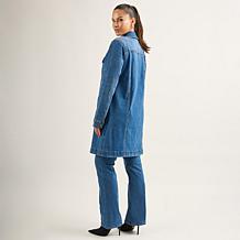 "As Is" DG2 by Diane Gilman DG2 New Classic Stretch Denim Longline ...
