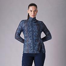 "As Is" DG2 by Diane Gilman Draped Mock Neck Top