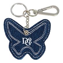 "As Is" DG2 by Diane Gilman Embellished Denim Keychain  