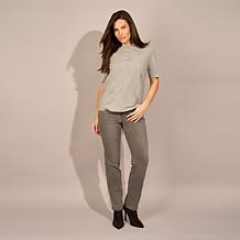 "As Is" DG2 by Diane Gilman Lux Touch Denim Straight-Leg Jean