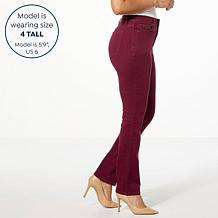 "As Is" DG2 by Diane Gilman Lux Touch Stretch Denim Straight-Leg Jean