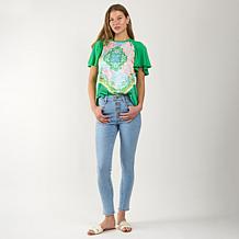 "As Is" DG2 by Diane Gilman New Classic Stretch Button Fly Skinny Jean