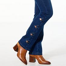 "As Is" DG2 by Diane Gilman New Classic Stretch Denim Mini Bootcut ...
