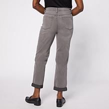 "As Is" DG2 by Diane Gilman New Classic Stretch Embroidered Girlfri...