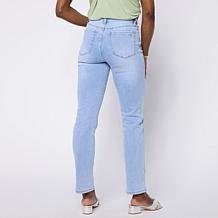 "As Is" DG2 by Diane Gilman New Classic Stretch Embroidered Straigh...