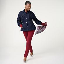 "As Is" DG2 by Diane Gilman New Classic Stretch Jewel Button Denim ...