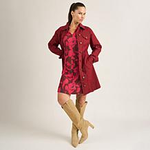 "As Is" DG2 by Diane Gilman Puff Sleeve Printed A-Line Dress