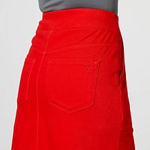 "As Is" DG2 by Diane Gilman Super-Stretch Knit Denim Skort