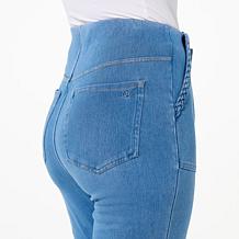 "As Is" DG2 by Diane Gilman Superstretch Knit Denim Slim & Sleek Cr...