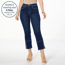 "As Is" DG2 by Diane Gilman Virtual Stretch Denim Bootcut Crop Jean