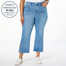 "As Is" DG2 by Diane Gilman Virtual Stretch Denim Bootcut Crop Jean