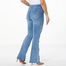"As Is" DG2 by Diane Gilman Virtual Stretch Denim Pull-On Flare Jean