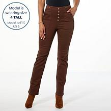 "As Is" DG2 by Diane Gilman Virtual Stretch Denim Straight-Leg Jean