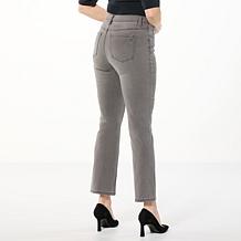 "As Is" DG2 by Diane Gilman Virtual Stretch Denim Straight-Leg Ankl...