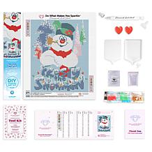 "As Is" Diamond Art Club Frosty the Snowman Diamond Art Canvas Kit
